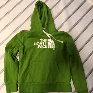 North Face Women’s Sweatshirt Green Hoodie Small